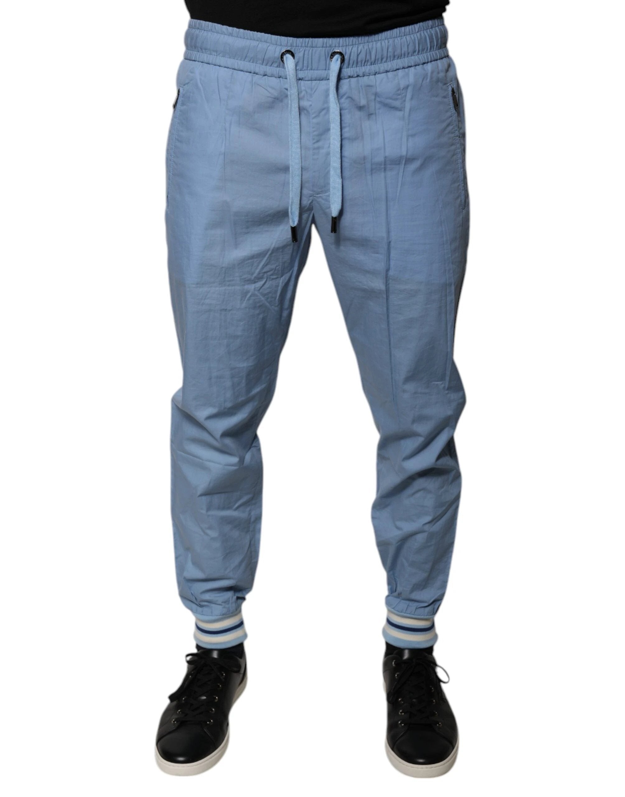 Dolce & Gabbana Blue Cotton Jogger Sweatpants Pants by Dolce & Gabbana