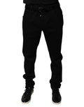 Dolce & Gabbana Black Logo Cotton Stretch Skinny Denim Jeans by Dolce & Gabbana