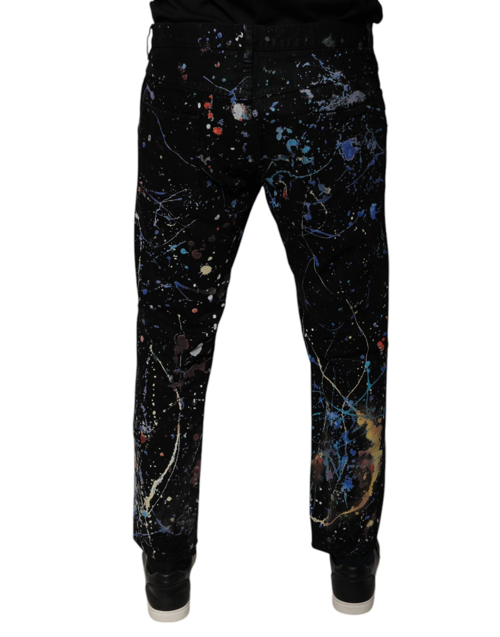 Jean skinny en coton noir Dolce &amp; Gabbana