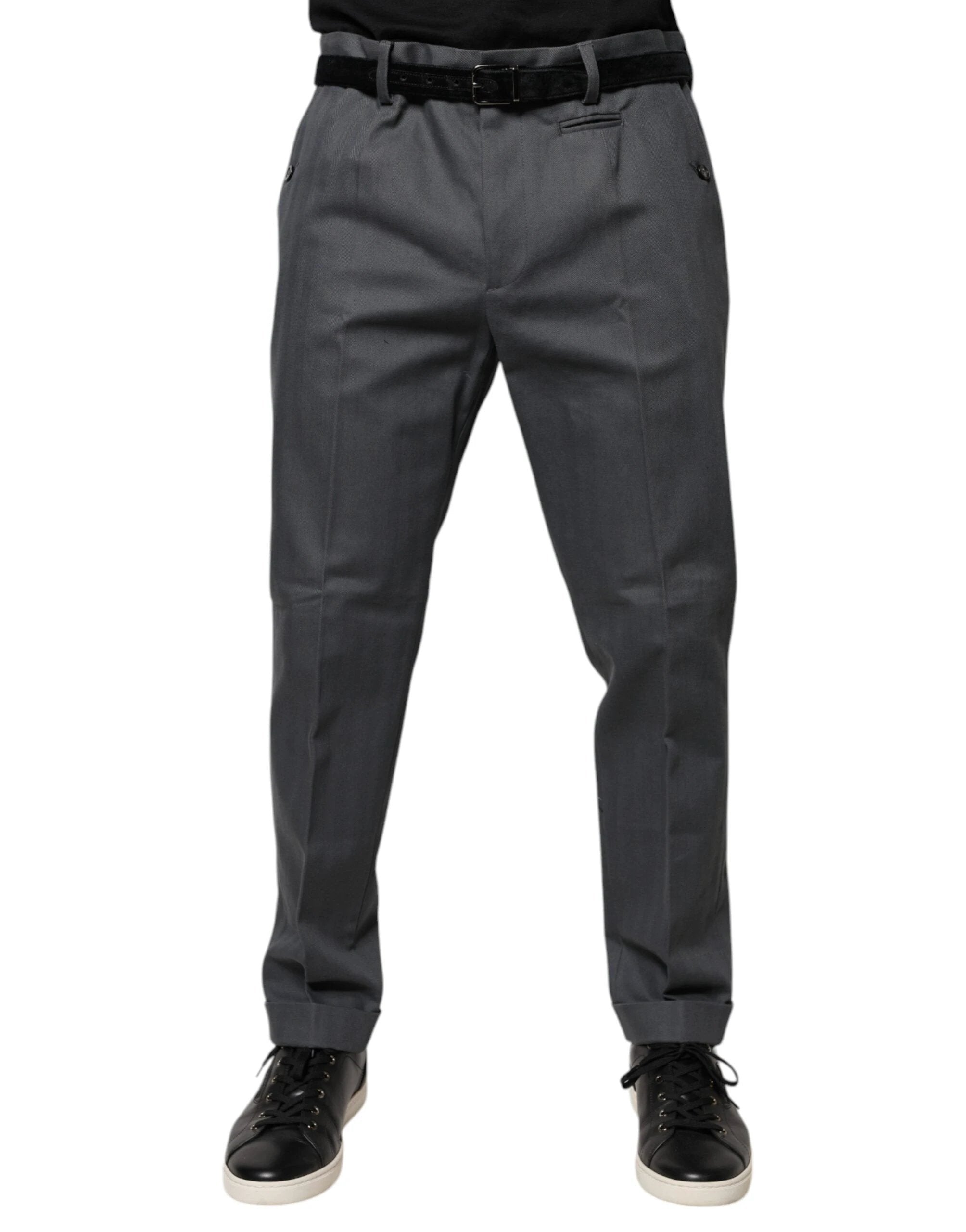 Dolce & Gabbana Gray Tapered Formal Dress Pants by Dolce & Gabbana