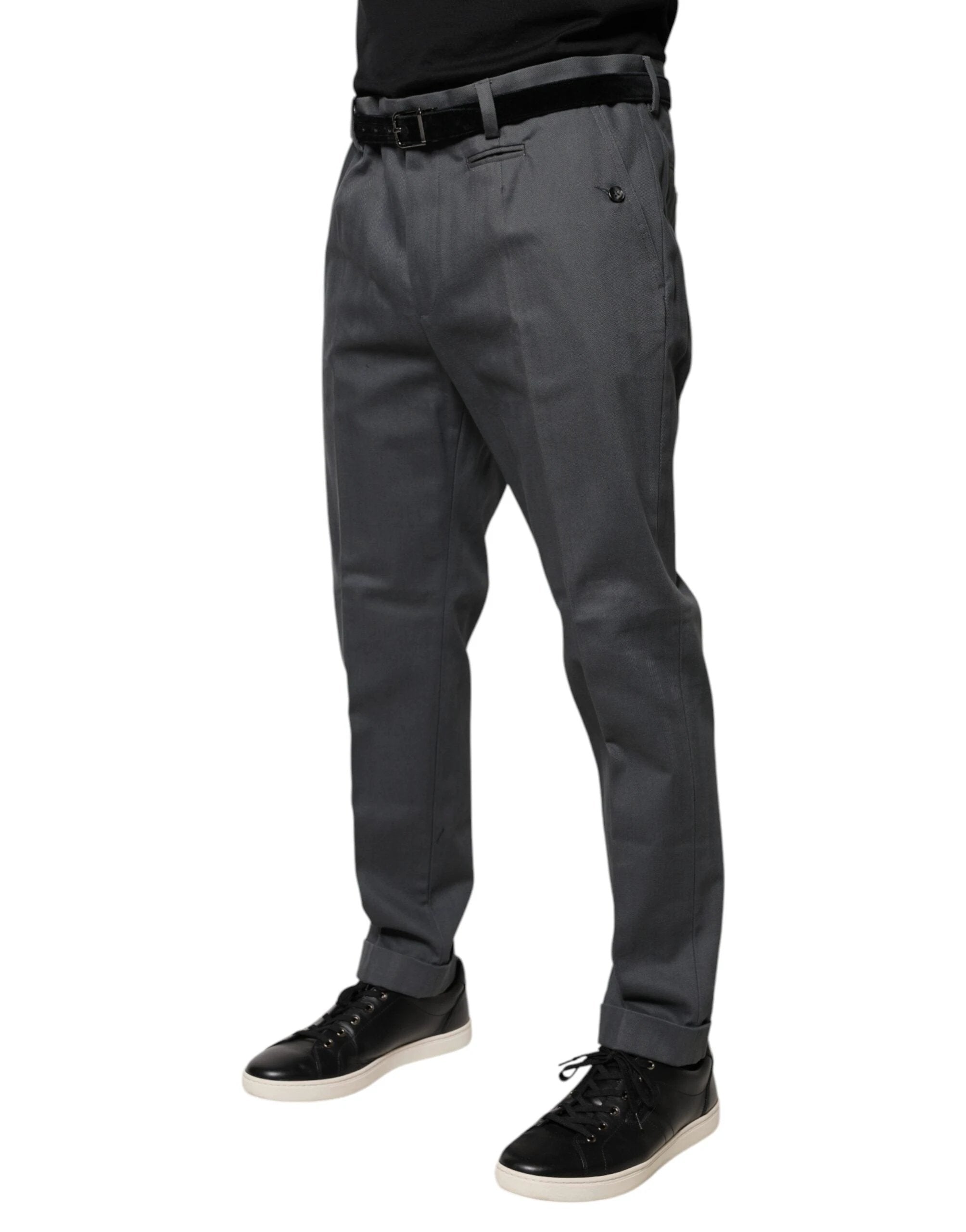 Dolce & Gabbana Gray Tapered Formal Dress Pants by Dolce & Gabbana