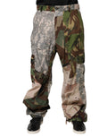 Dolce & Gabbana Multicolor Patchwork Camouflage Cargo Pants by Dolce & Gabbana