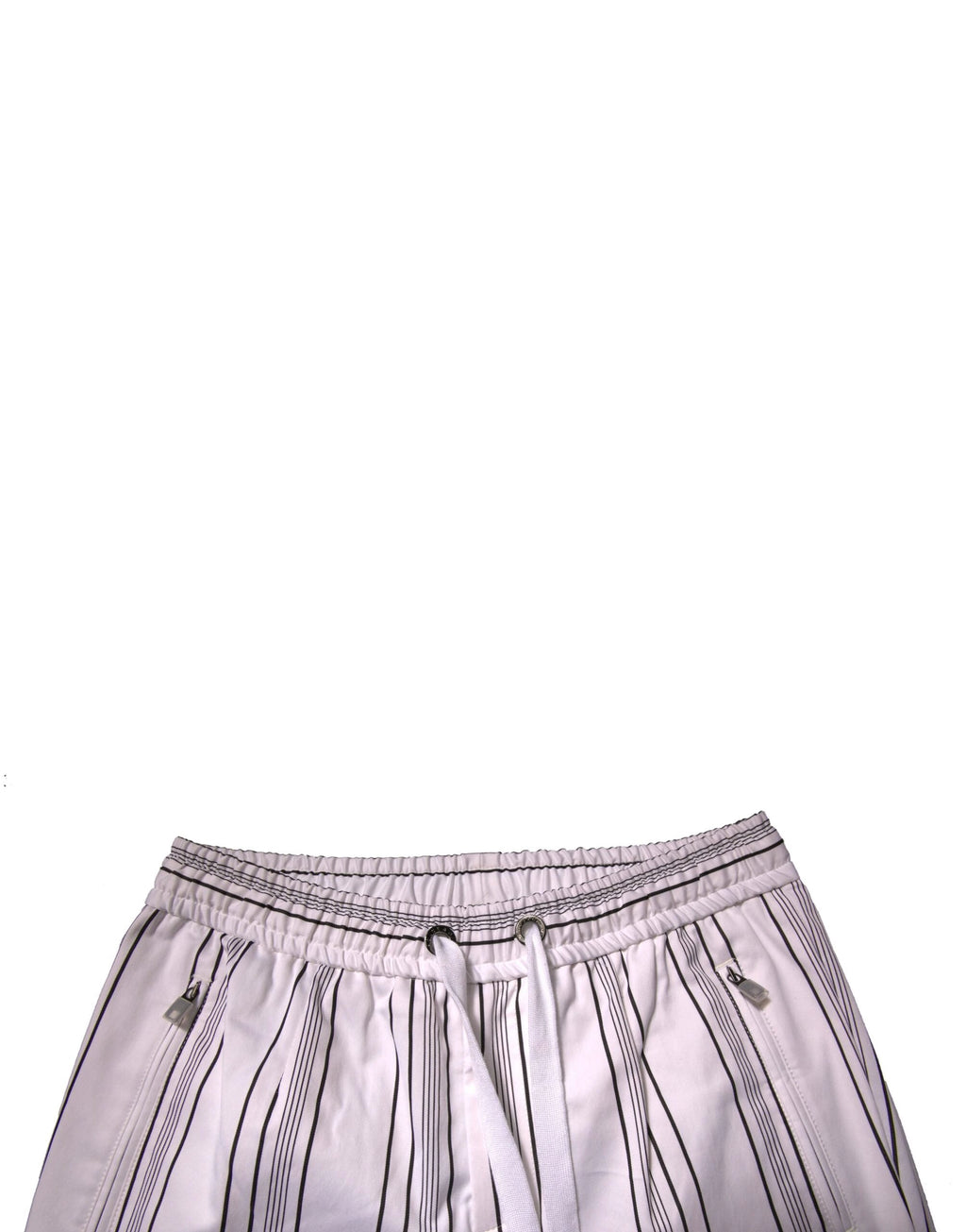 Dolce & Gabbana White Stripe Cotton Dress Skinny Pants by Dolce & Gabbana