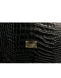 Dolce & Gabbana Elegant Black Leather Logo Plaque Holder Catalogue Case by Dolce & Gabbana