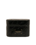 Dolce & Gabbana Black Leather Metal Logo Plaque Holder Airpods Case by Dolce & Gabbana