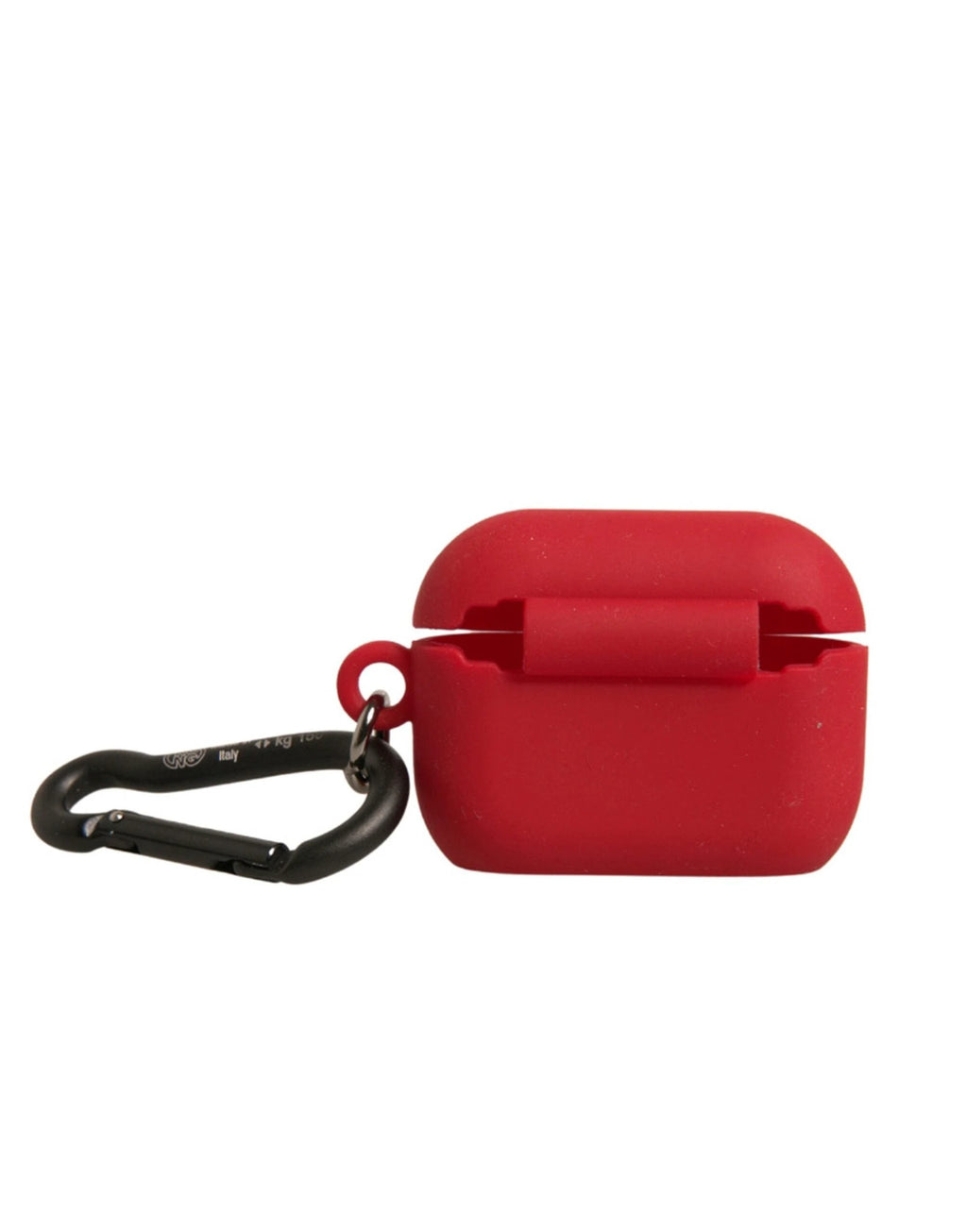 Dolce & Gabbana Red Silicone Rubber Logo Embossed Airpods Case by Dolce & Gabbana