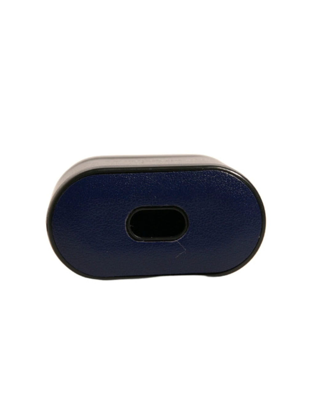 Dolce & Gabbana Blue Leather Logo Print Flip Holder Airpods Case by Dolce & Gabbana