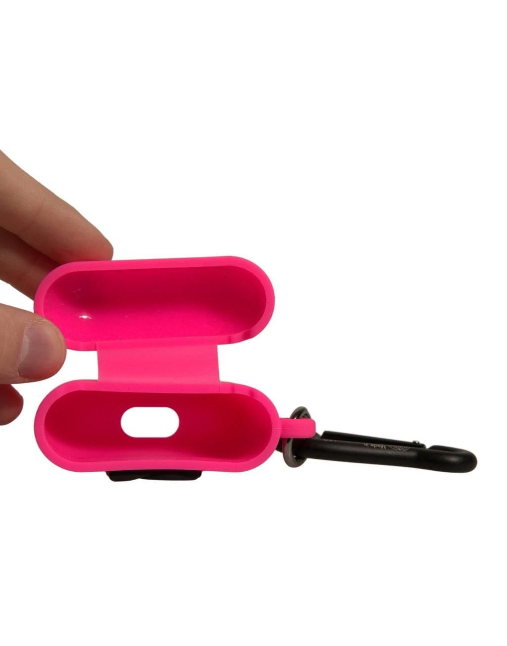 Dolce & Gabbana Pink Silicone Rubber Logo Embossed Airpods Case by Dolce & Gabbana