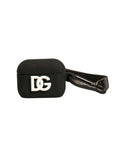 Dolce & Gabbana Black Silicone Rubber Logo Embossed Airpods Case by Dolce & Gabbana