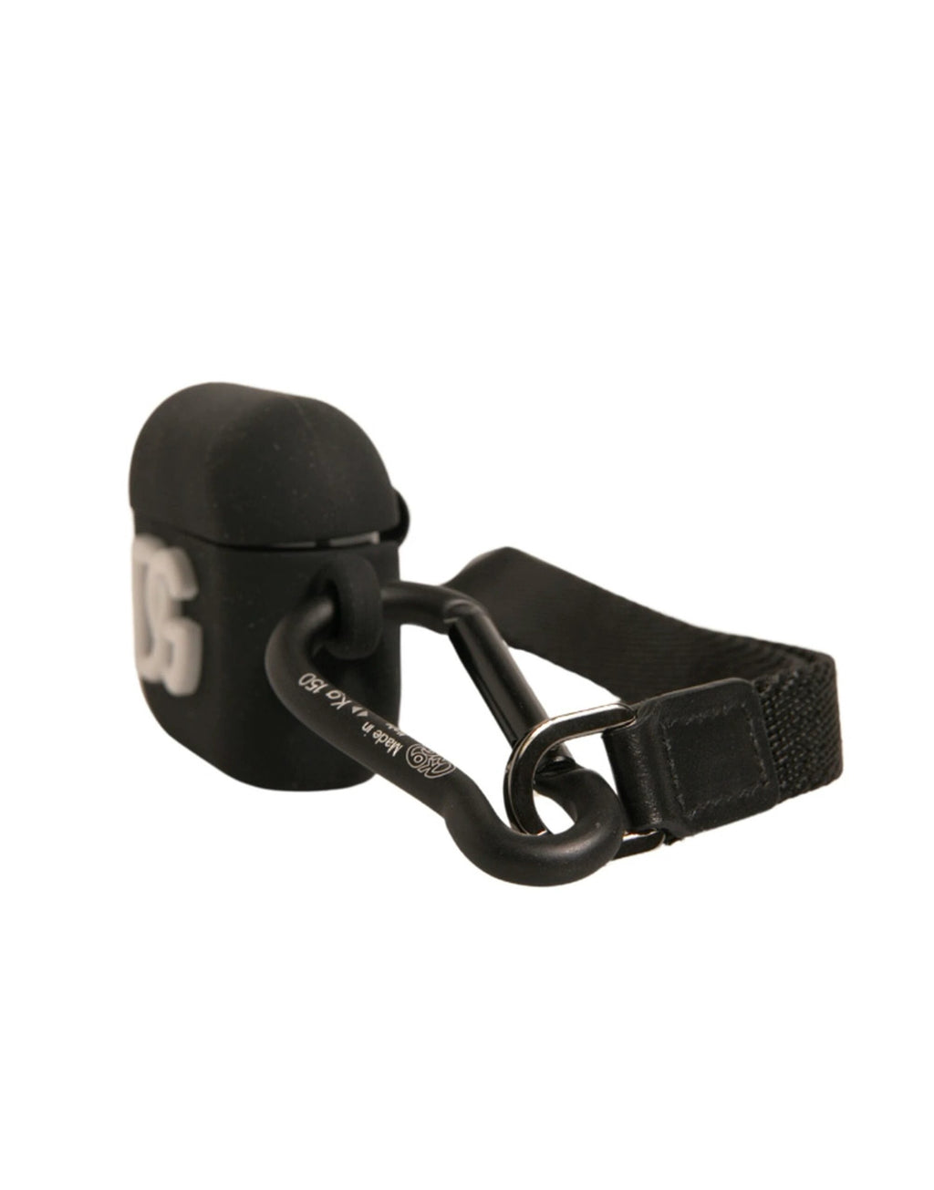 Dolce & Gabbana Black Silicone Rubber Logo Embossed Airpods Case by Dolce & Gabbana