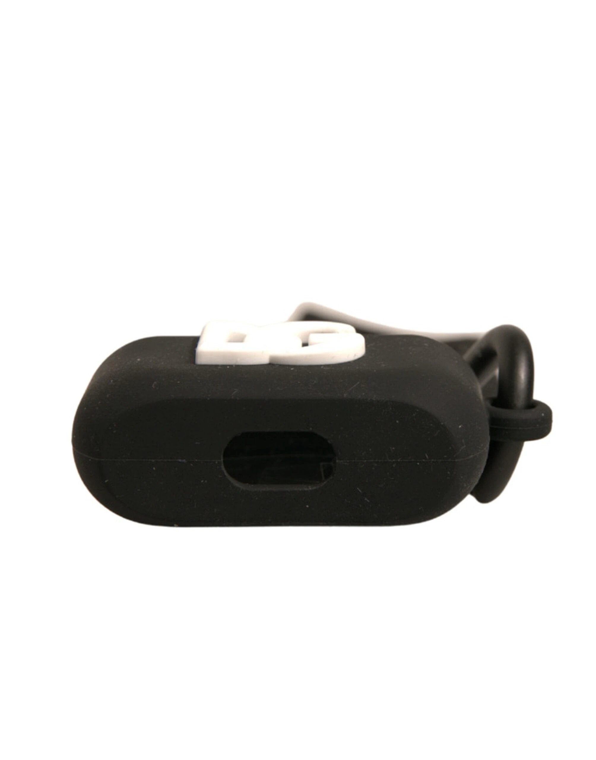 Dolce & Gabbana Black Silicone Rubber Logo Embossed Airpods Case by Dolce & Gabbana