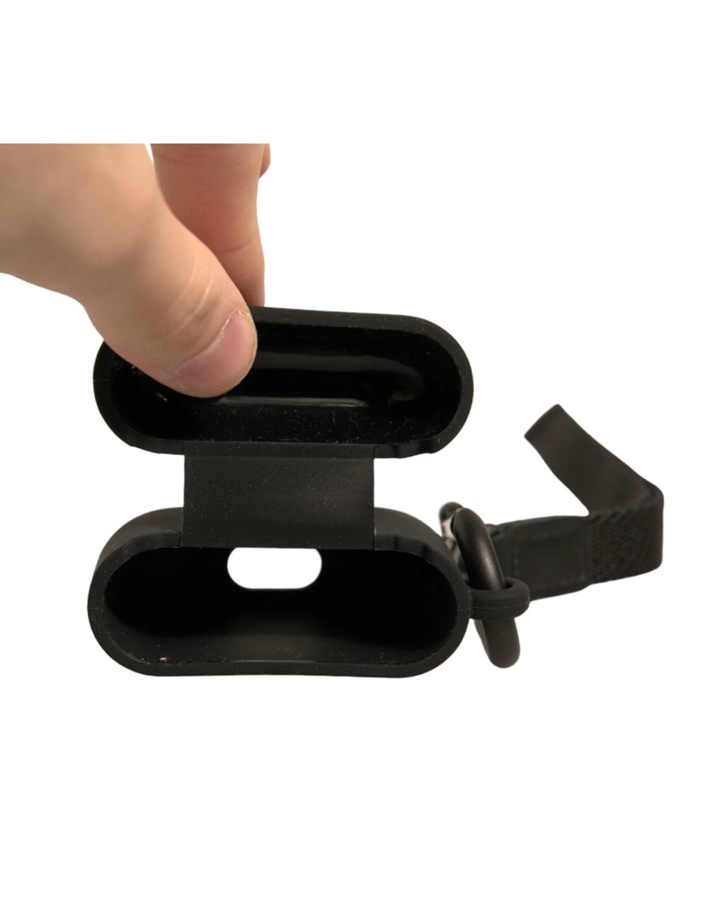 Dolce & Gabbana Black Silicone Rubber Logo Embossed Airpods Case by Dolce & Gabbana