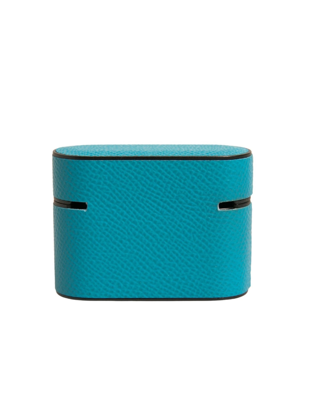 Dolce & Gabbana Green Leather Metal Logo Plaque Holder Airpods Case by Dolce & Gabbana