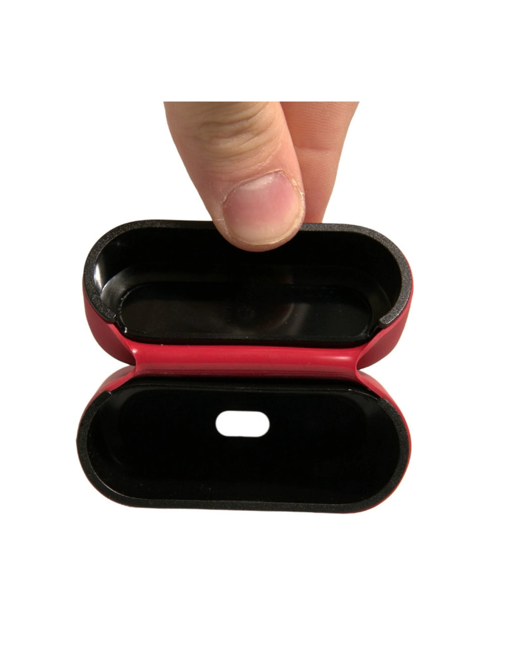 Dolce & Gabbana Red PVC Embossed Logo Plaque Holder Airpods Case by Dolce & Gabbana