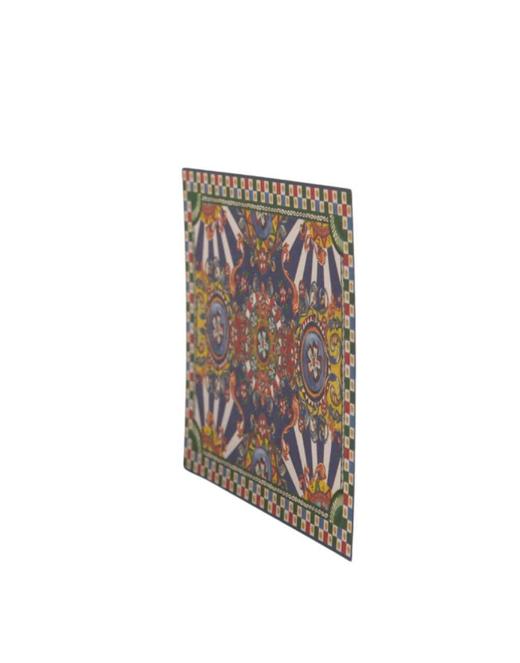 Dolce & Gabbana Multicolor Carretto Siciliano Envelope Post Card Holder by Dolce & Gabbana