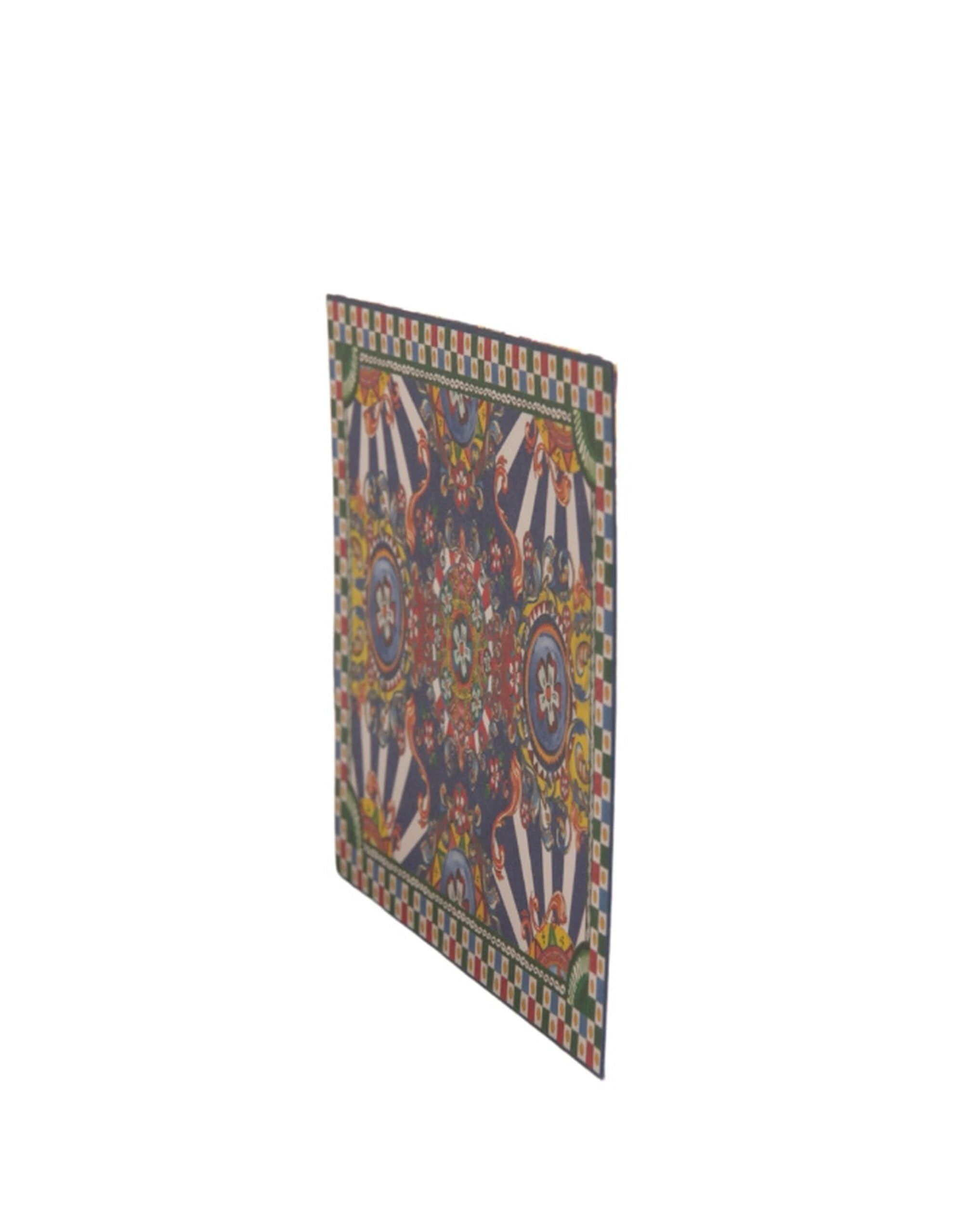 Dolce & Gabbana Multicolor Carretto Siciliano Envelope Post Card Holder by Dolce & Gabbana