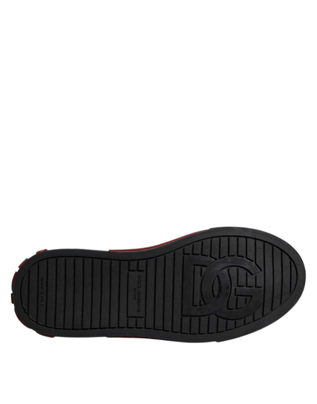 Dolce & Gabbana Red Black Leopard Cotton Men Low Top Sneakers Shoes by Dolce & Gabbana