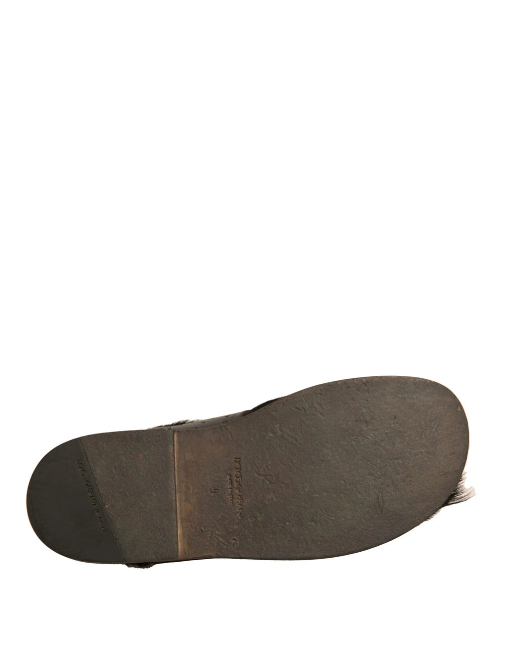 Dolce & Gabbana Green Gazelle Hair Leather Flats Sandals Shoes by Dolce & Gabbana