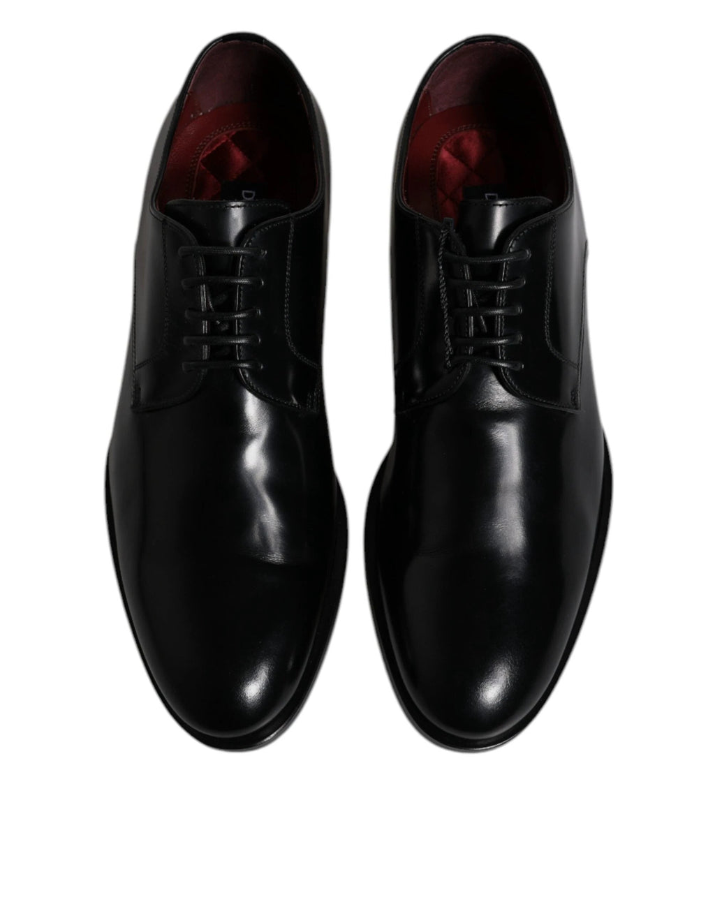 Dolce & Gabbana Black Calfskin Leather Derby Lace Up Formal Dress Shoes by Dolce & Gabbana