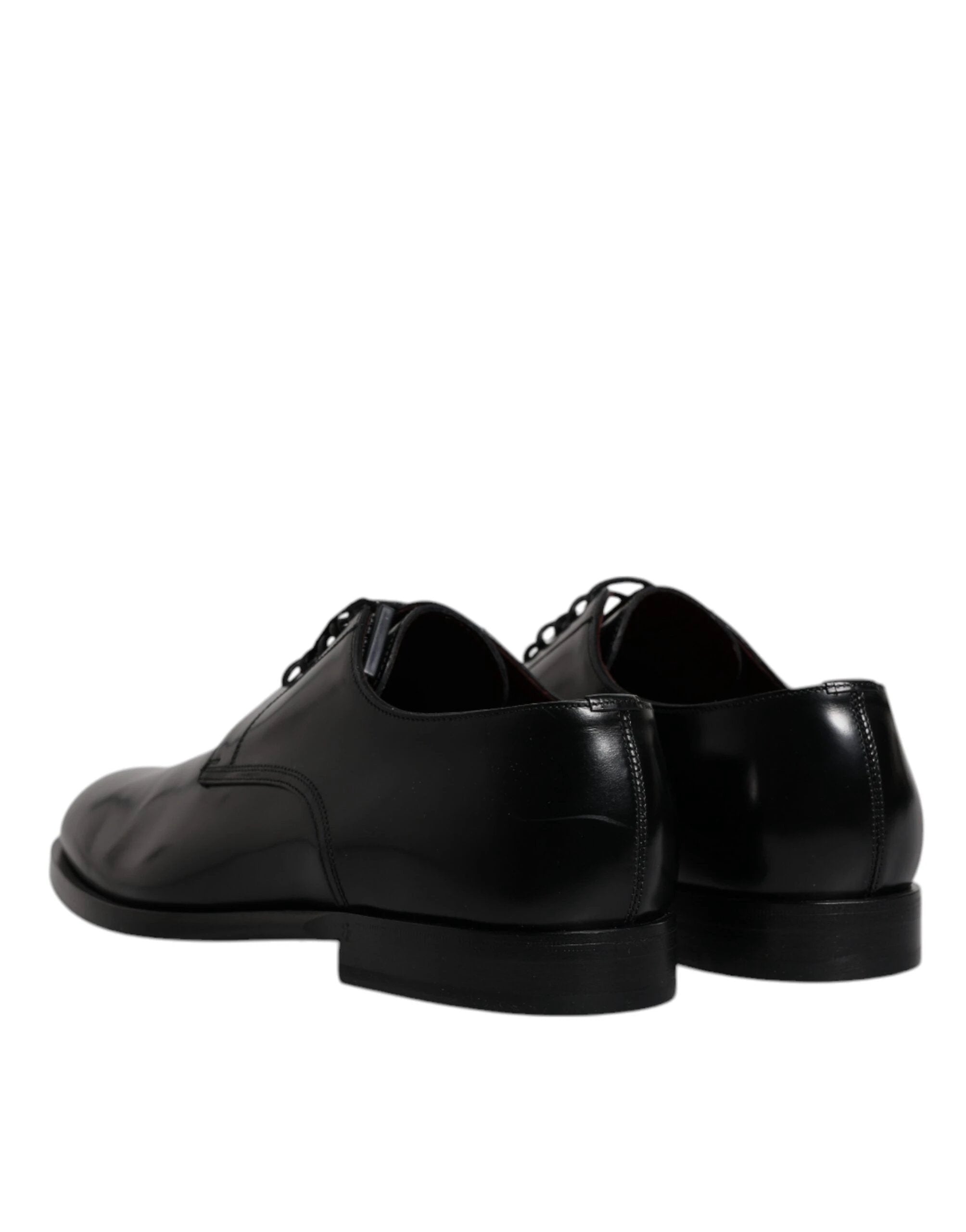Dolce & Gabbana Black Calfskin Leather Derby Lace Up Formal Dress Shoes by Dolce & Gabbana