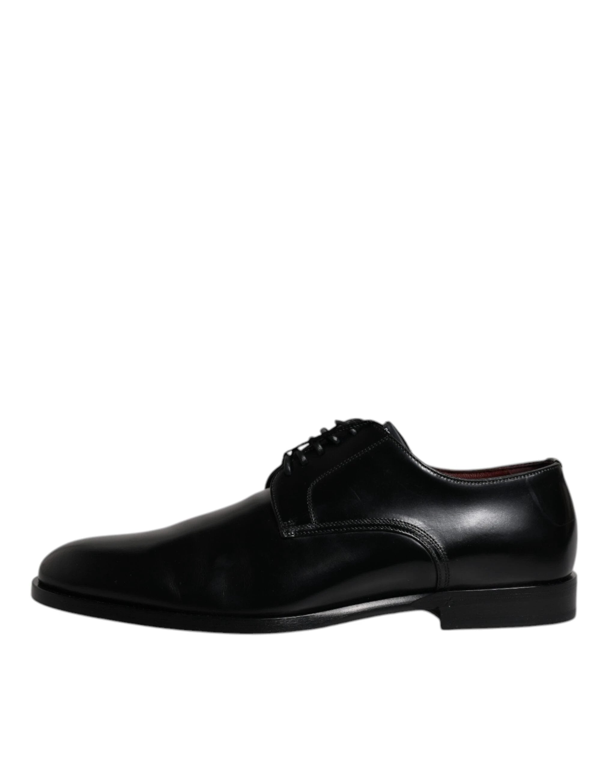 Dolce & Gabbana Black Calfskin Leather Derby Lace Up Formal Dress Shoes by Dolce & Gabbana