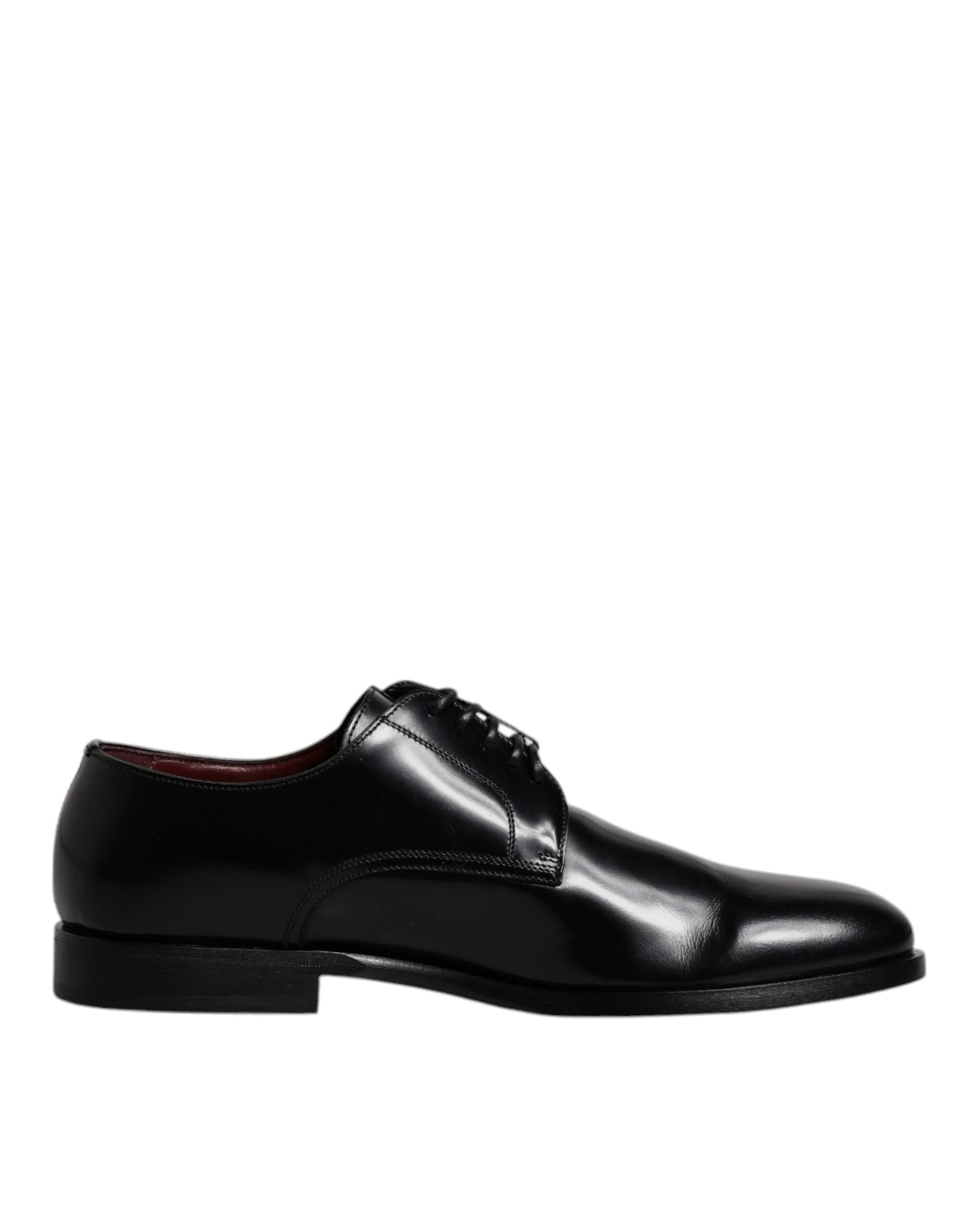 Dolce & Gabbana Black Calfskin Leather Derby Lace Up Formal Dress Shoes by Dolce & Gabbana