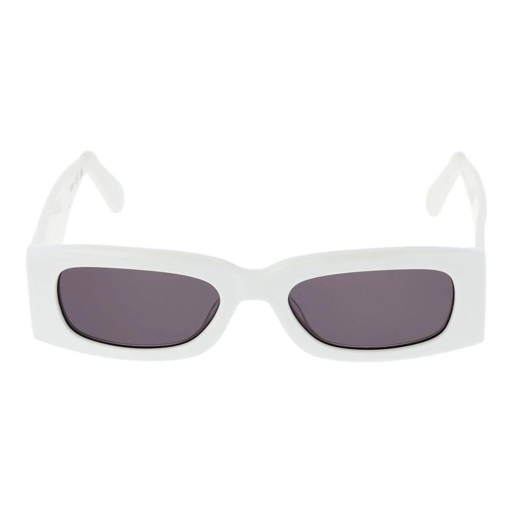 GCDS White Plastic Sunglasses GCDS