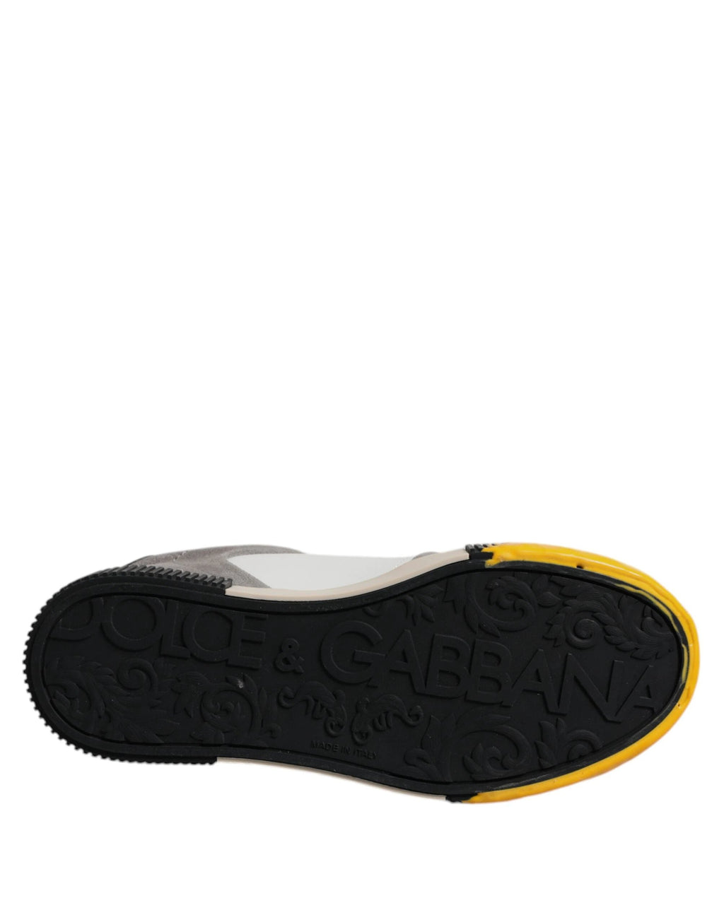 Dolce & Gabbana Multicolor Leather DNA Low Top Sneakers Shoes by Dolce & Gabbana