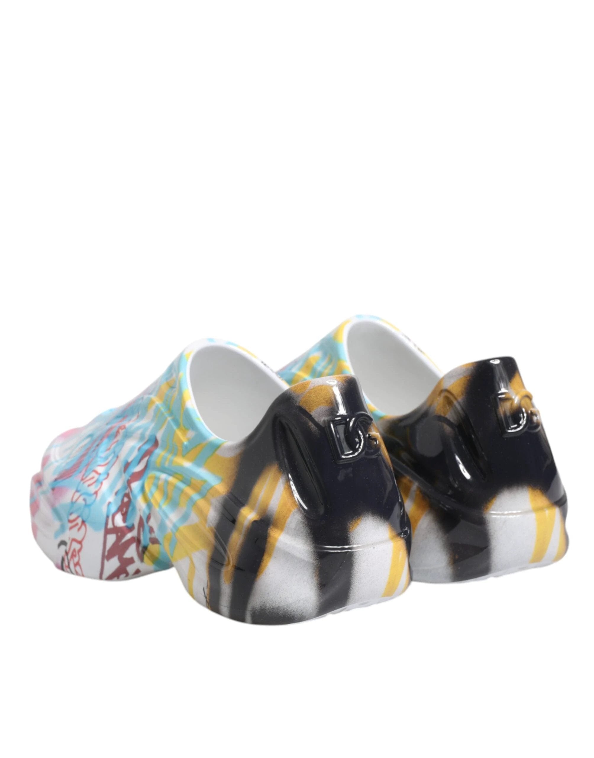 Dolce & Gabbana Multicolor Graffiti Daymaster Sneakers Shoes by Dolce & Gabbana