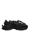 Dolce & Gabbana Black Low Top Space Lace Up Sneakers Shoes by Dolce & Gabbana