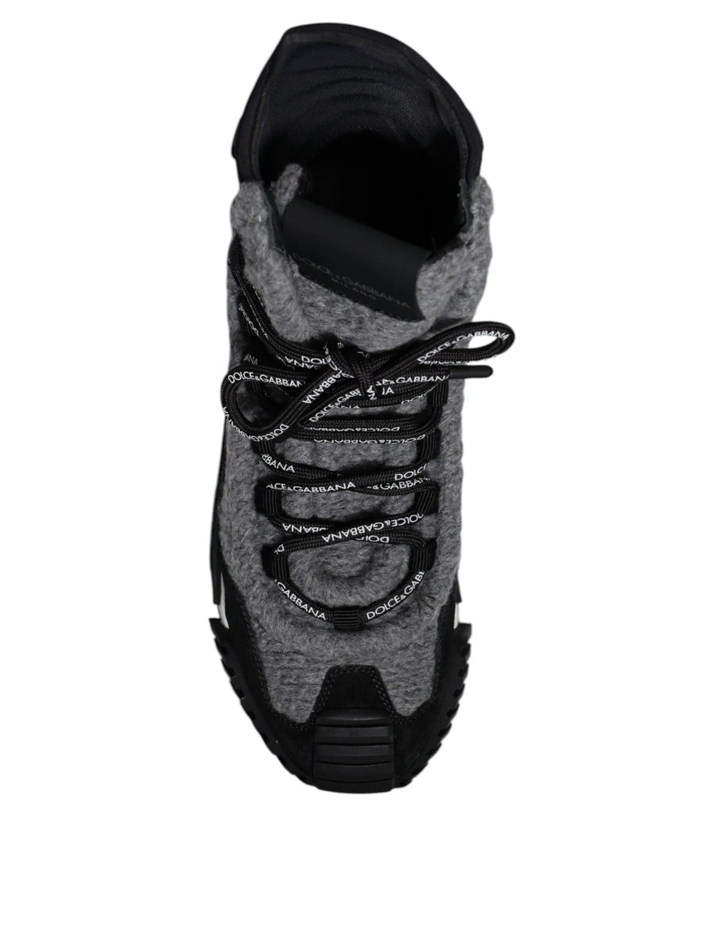 Dolce & Gabbana Gray Black NS1 High Top Boots Sneakers Shoes by Dolce & Gabbana