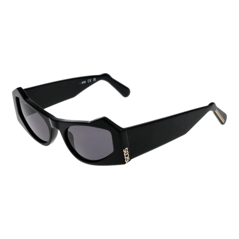 Lunettes de soleil GCDS en acétate noir