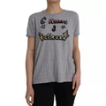 Dolce & Gabbana Gray Cotton L'Amore E'Bellezza Top T-shirt by Dolce & Gabbana