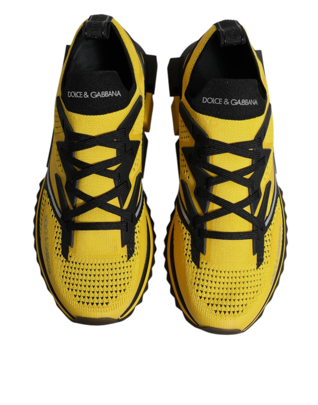 Dolce & Gabbana Yellow SORRENTO Sport Stretch Sneakers Shoes by Dolce & Gabbana