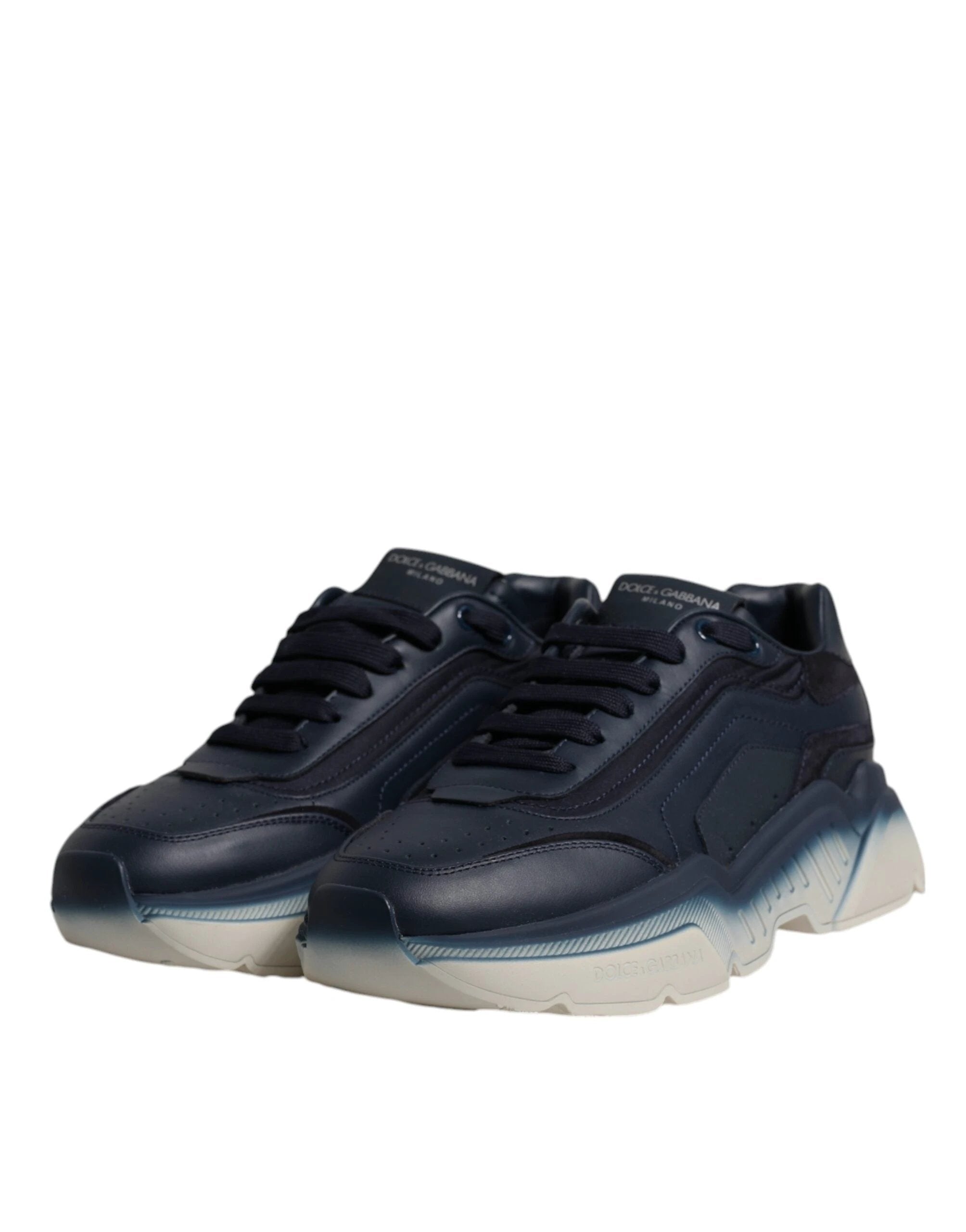 Dolce & Gabbana Navy Blue Daymaster Low Top Men Sneakers Shoes by Dolce & Gabbana