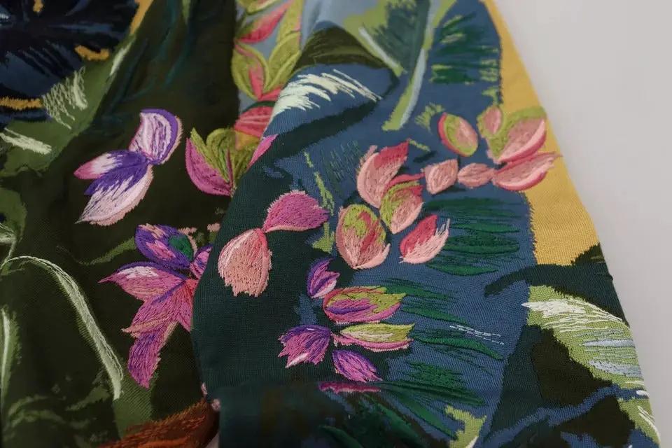 Pull en laine et soie à logo Dolce &amp; Gabbana Jungle