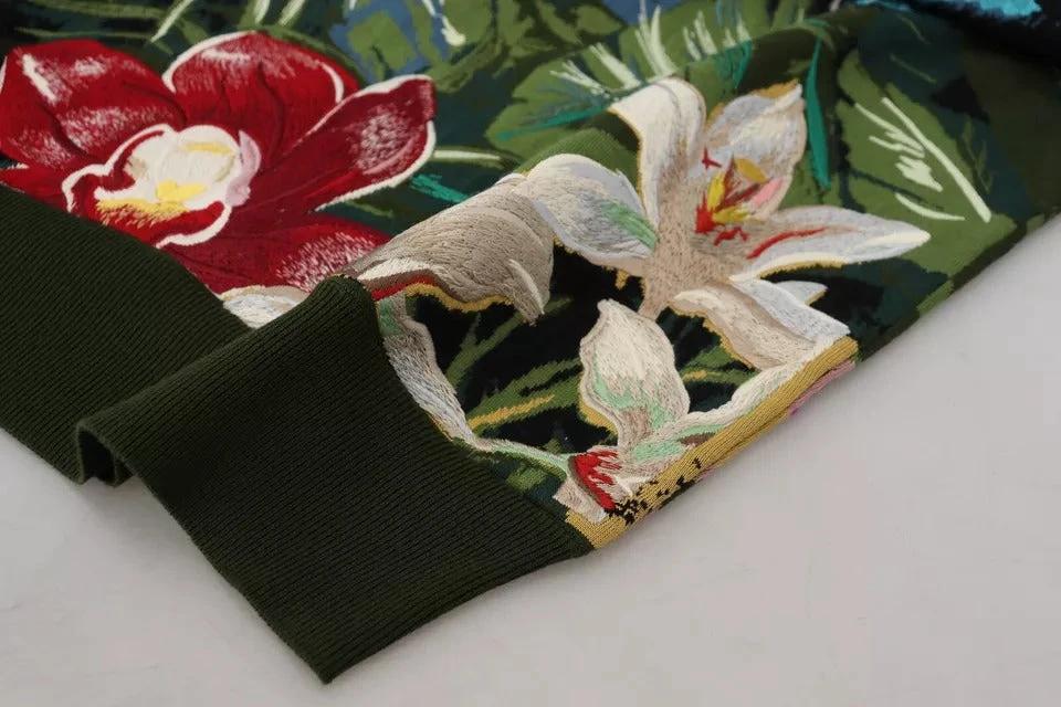Dolce & Gabbana Jungle Wool Silk Pullover Logo Sweater by Dolce & Gabbana