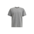 Saint Laurent Grey Cotton Oversized T-shirt by Saint Laurent