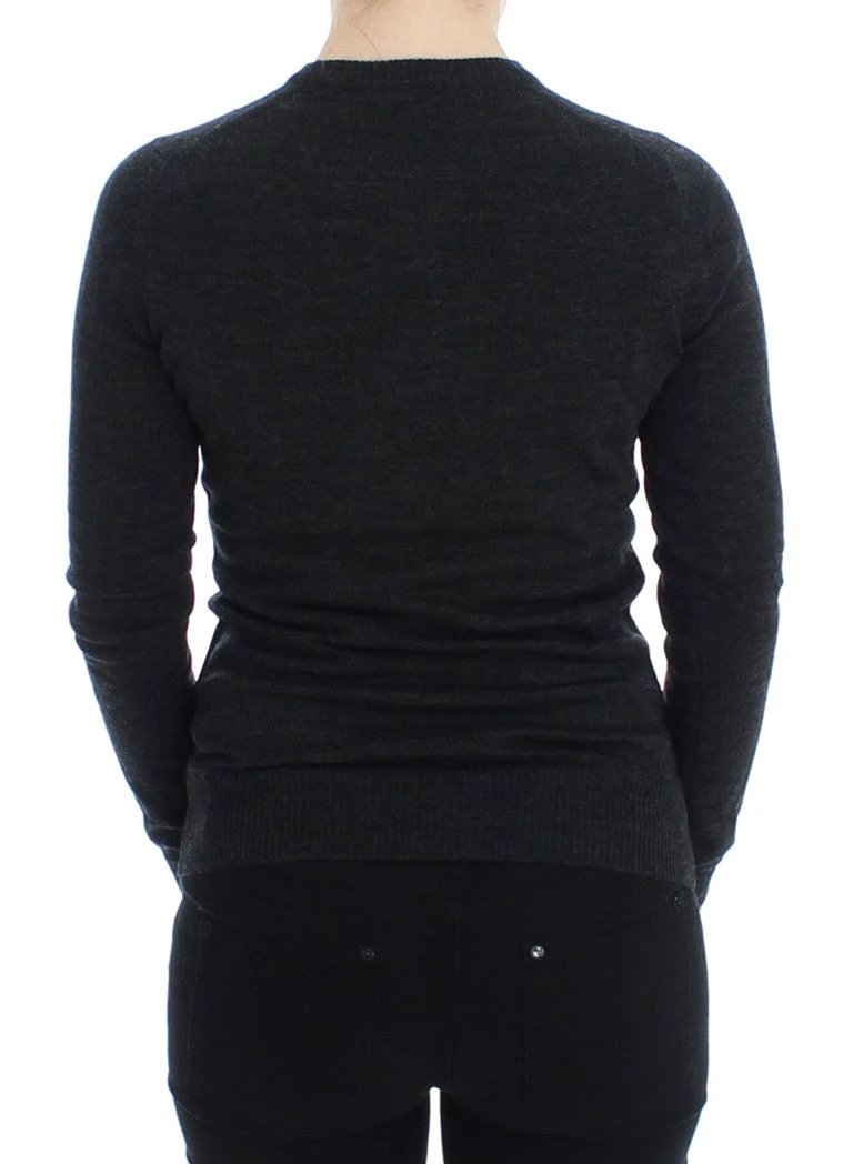 Dolce & Gabbana Gray Wool Button Cardigan Sweater by Dolce & Gabbana