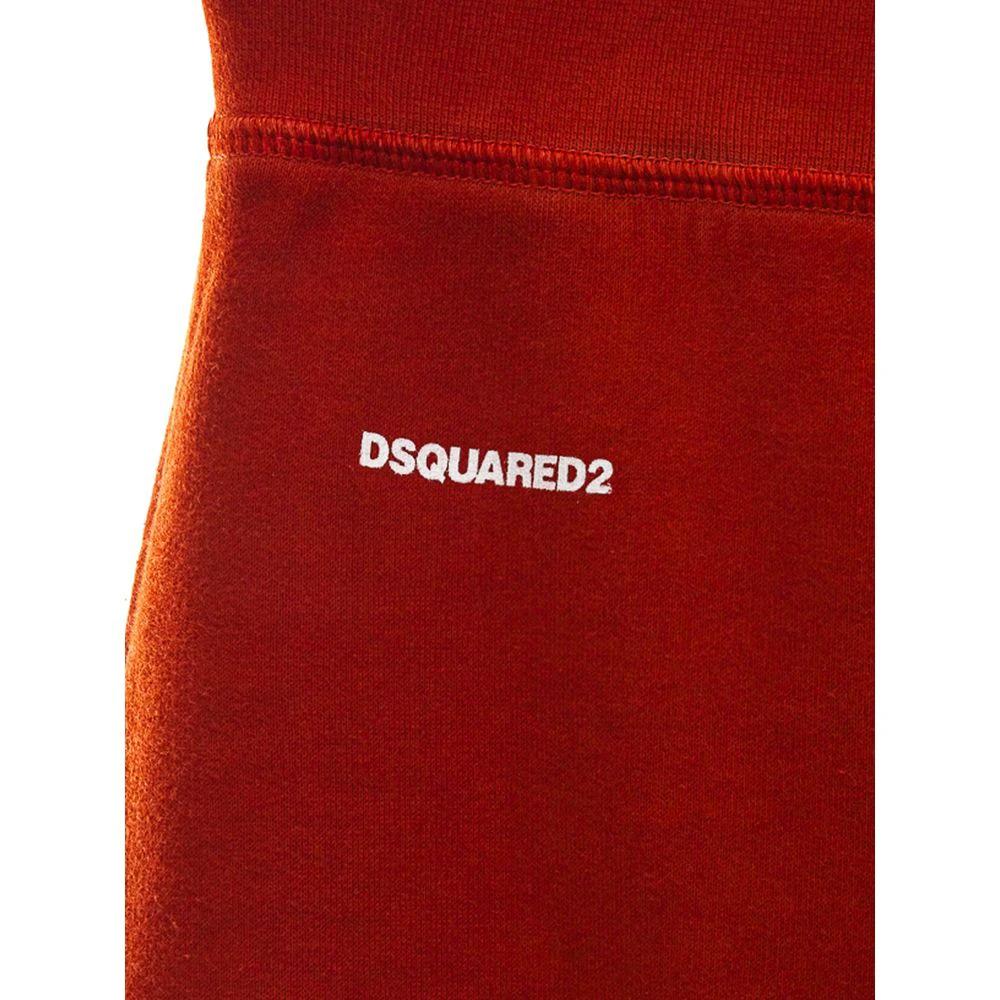 Dsquared² Red Cotton Athletic Pants by Dsquared²