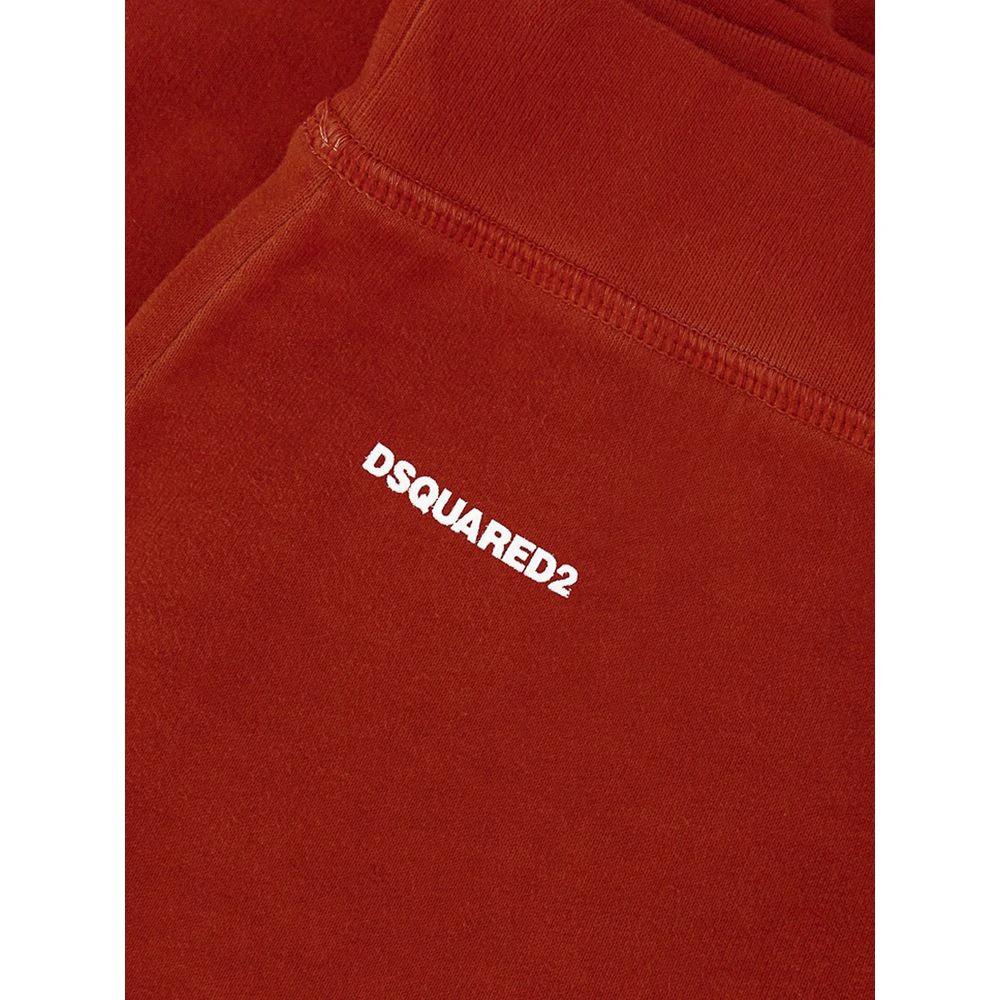 Dsquared² Red Cotton Athletic Pants by Dsquared²