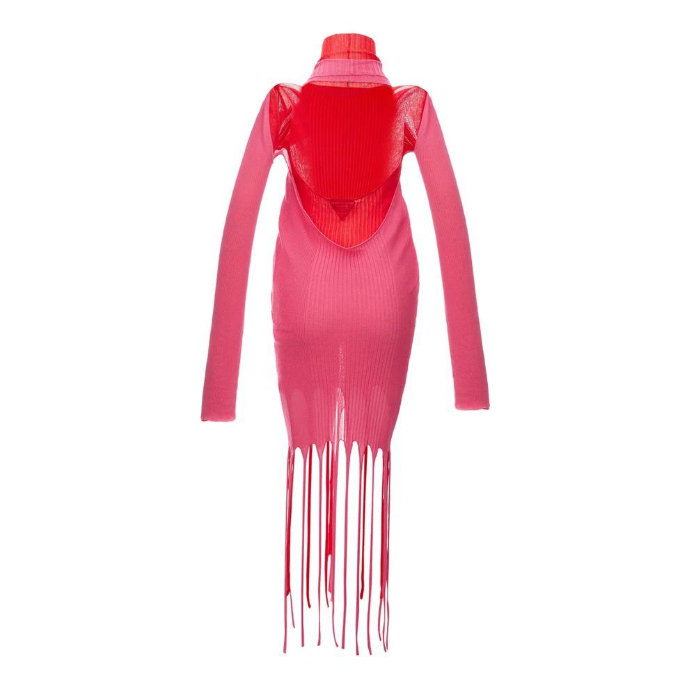 Bottega Veneta Pink Cotton Casual Dress by Bottega Veneta