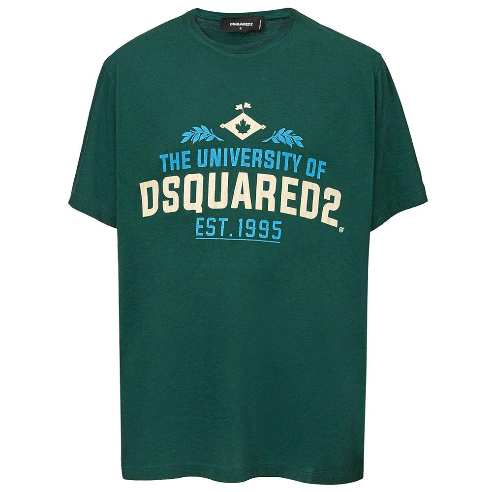 Dsquared² Green Cotton T-Shirt by Dsquared²