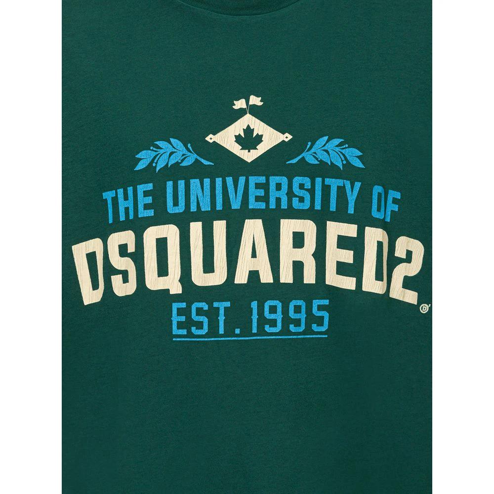 Dsquared² Green Cotton T-Shirt by Dsquared²