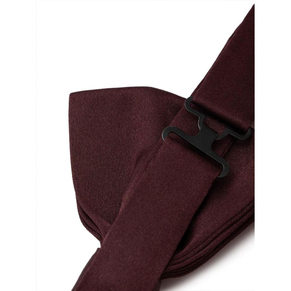Dolce & Gabbana Burgundy Silk Bowtie by Dolce & Gabbana