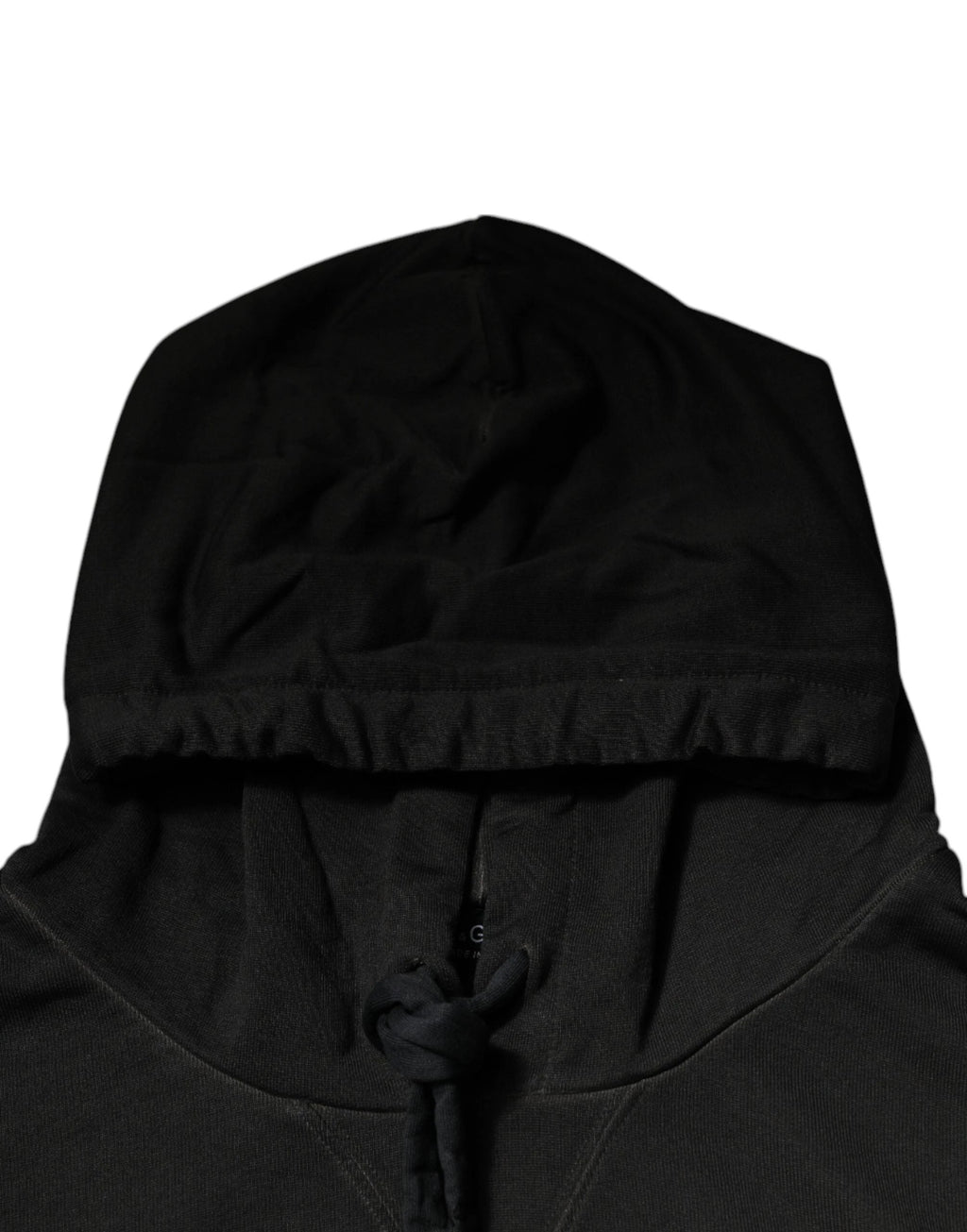 Dolce & Gabbana Black Cotton Hooded DG Shield Pullover Sweater by Dolce & Gabbana