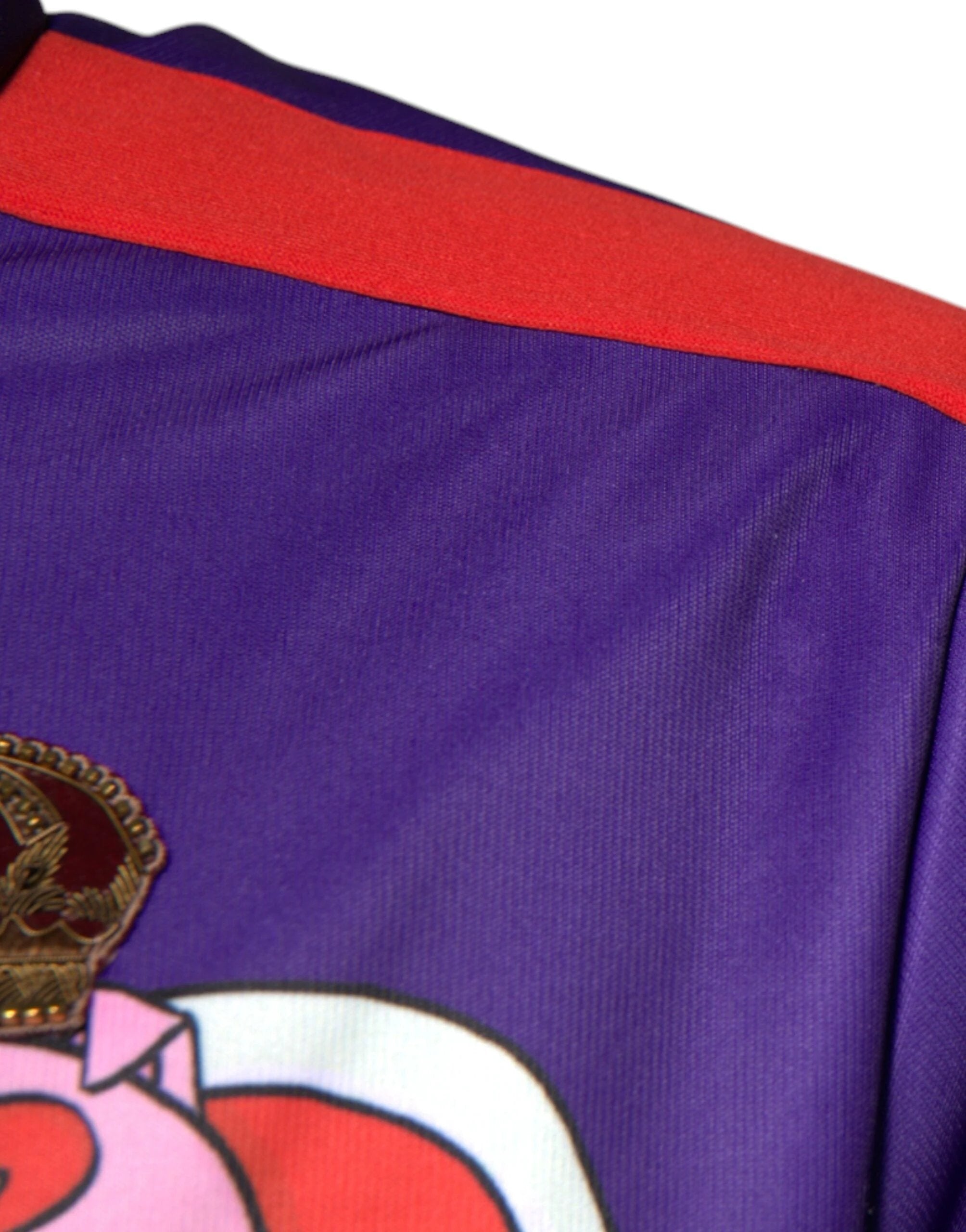 Dolce & Gabbana Purple Year Of The Pig Full Zip Bomber Sweater by Dolce & Gabbana