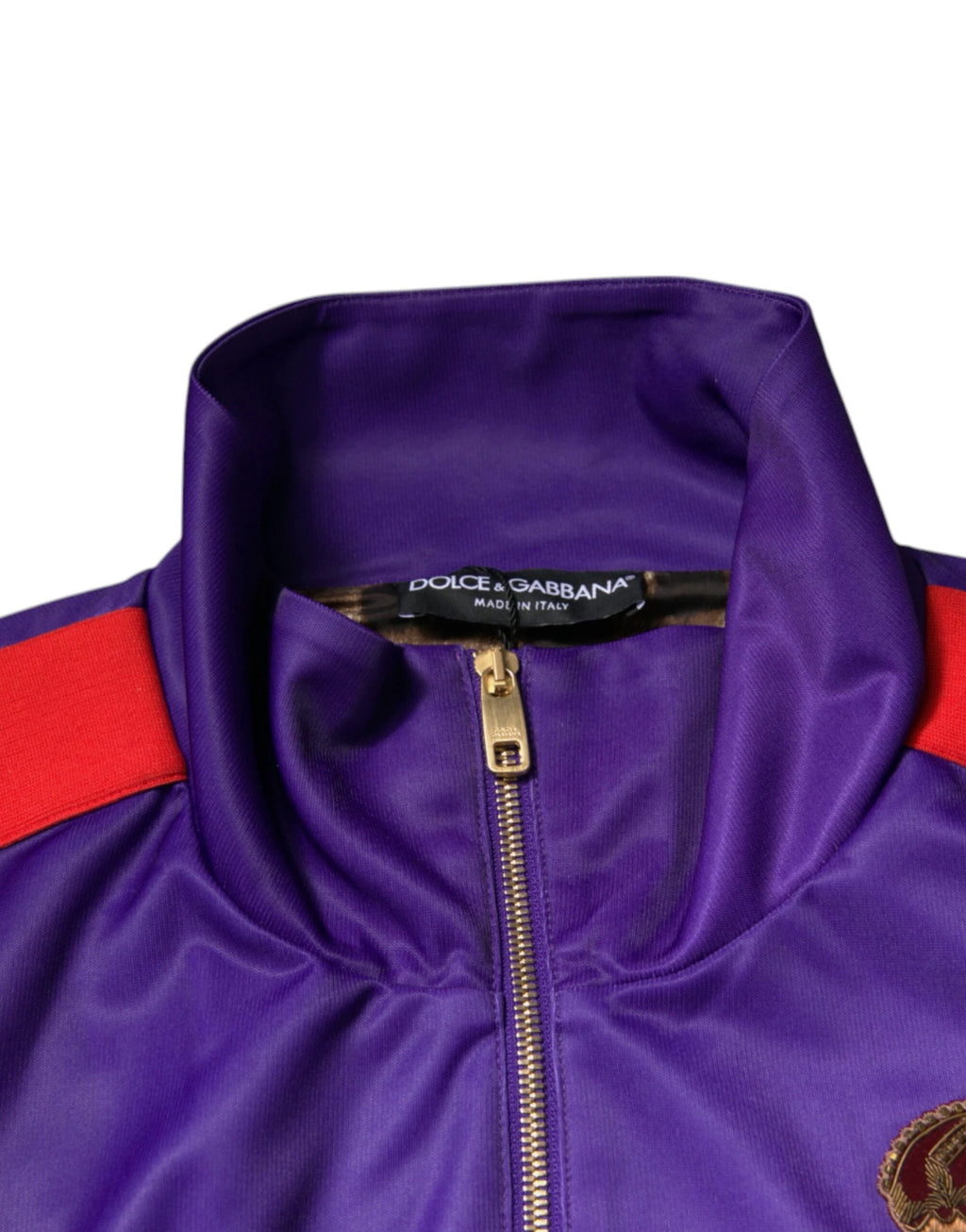 Dolce & Gabbana Purple Year Of The Pig Full Zip Bomber Sweater by Dolce & Gabbana