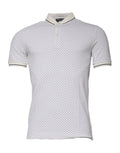 Dolce & Gabbana White Polka Dot Cotton Collared Polo T-shirt by Dolce & Gabbana