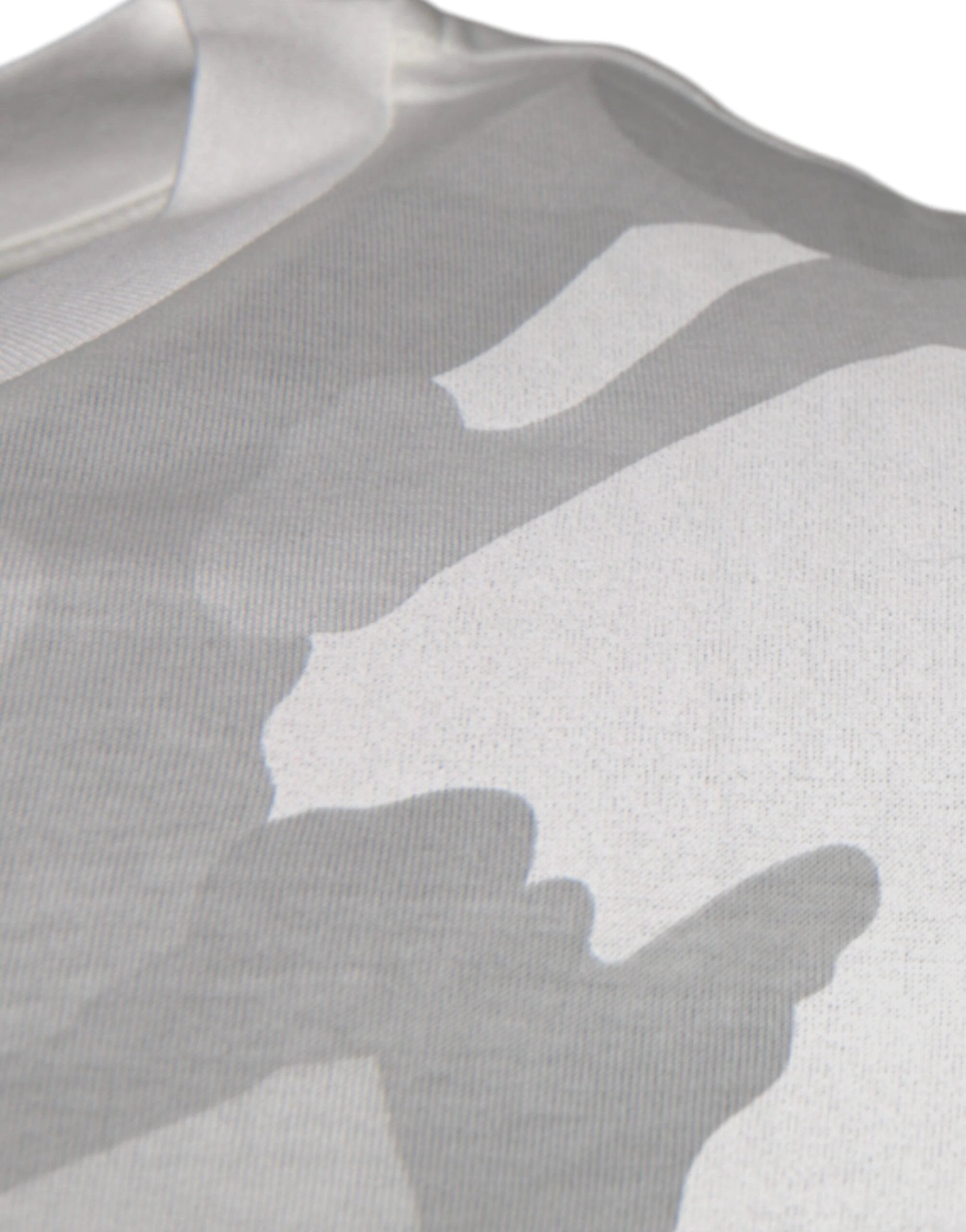 Dolce & Gabbana White Gray Camouflage Cotton Crew Neck T-shirt by Dolce & Gabbana